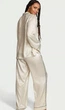 Сатинова піжама Victoria's Secret Glazed Satin Long Pajama Set з делікатним блиском, L - зображення 2