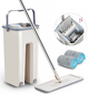 Швабра з віджимом Scratch Cleaning Mop для миття підлоги з мікрофіброю комплект з двома насадками та відром для прибирання ламінату паркету і кахлю професійна система для швидкого очищення поверхонь від бруду та пилу 128 см ручка - зображення 6