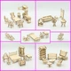 Будинок для ляльок NaNaSHOP «Vintage» з меблями для ляльок «Natural'» (N12214) натуральний - зображення 5