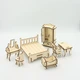 Будинок для ляльок NaNaSHOP «Vintage» з меблями для ляльок «Natural'» (N12214) натуральний - зображення 11