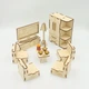 Будинок для ляльок NaNaSHOP «Modern» з меблями для ляльок «Classik» (N12219) натуральний - зображення 9