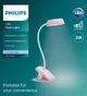 Лампа настільна Philips LED Reading Desk lamp Donutclip, рожевий (929003179627) - зображення 3