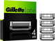 Wymienne wkłady (ostrza) do golenia dla mężczyzn Gillette Labs 4 szt (7702018605378) - obraz 1