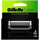 Wymienne wkłady (ostrza) do golenia dla mężczyzn Gillette Labs 4 szt (7702018605378) - obraz 2