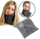 Подушка для шеи Travel Pillow Серая дорожная для сна - изображение 2