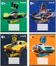 Набір шкільних зошитів Kite Hot Wheels 12 аркушів у косу лінію 25 шт (HW25-235) - зображення 1