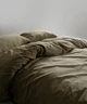 Постельное белье Limasso Stonewashed Ranforce 200 х 220 см Olive - изображение 4