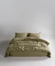 Постельное белье Limasso Stonewashed Ranforse 200 х 220 см Akdeniz Yesili - изображение 1