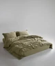 Постельное белье Limasso Stonewashed Ranforse 200 х 220 см Akdeniz Yesili - изображение 3