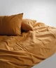 Постельное белье Limasso Stonewashed Ranforce 160 х 220 см Mustard - изображение 3