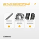 Скакалка с утяжелителем EasyFit EF-1917 Черная (56003613) - изображение 4