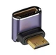 Кутовий адаптер / перехідник C8K-04 mini HDMI до HDMI з підтримкою 8K та HDR, 48 Гбіт/с, фіолетовий (110998541) - зображення 2