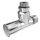 Кран для полотенцесушителя угловой Laris Обычный 1/2" - 1/2" 2шт (ZZ-4702) - изображение 1