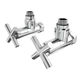 Кран для рушникосушарки кутовий Laris 1/2" - 3/4" Еліт 2шт (ZZ-4704) - зображення 3