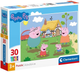 Puzzle Clementoni Super Kolor Peppa Pig 30 elementów 20838 (8005125208388) - obraz 1