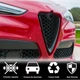 Накладка на решітку радіатора (2017-2023, Сухий карбон) для Alfa Romeo Stelvio 2016- рр - зображення 6