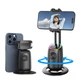 Настільний штатив - монопод Desktop Gimbal для телефону, iPhone, фото, селфі, відео 360° (Auto Face Tracking) / Управління жестами / Різьба 1.4'' для посадки на трипод / LED підсвітка - зображення 1