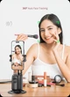 Настільний штатив - монопод Desktop Gimbal для телефону, iPhone, фото, селфі, відео 360° (Auto Face Tracking) / Управління жестами / Різьба 1.4'' для посадки на трипод / LED підсвітка - зображення 3
