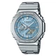 Мужские наручные часы Casio G-Shock GM-2110D-2AER Серебристые\Голубой циферблат - изображение 1