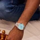 Наручний годинник Механіка з Автопідзаводом Citizen NJ0200-50L Сріблястий\Блакитний циферблат - зображення 11