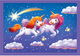 Puzzle Clementoni Super Kolor A Day with Unicorns 4 in 1 21740 (8005125217403) - obraz 4