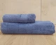Набор турецких бамбуковых махровых полотенец Cestepe 50х90+70х140 Bamboo Sarev Blue - изображение 3