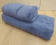 Набор турецких бамбуковых махровых полотенец Cestepe 50х90+70х140 Bamboo Sarev Blue - изображение 4