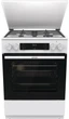 Плита Gorenje GK6C5WF комби, 71л, 60x60см, дисплей, IconLed, чугун, белый - изображение 1