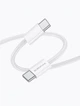 Кабель швидкого заряджання для телефону iPhone Type-C Borofone X117 turbo fast charge USB-C зарядний шнур 60W xiaomi samsung redmi huawei realme oppo планшета для передачі даних тайпсі 1 метр 60 Вт білий - зображення 2