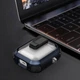Футляр противоударный Locking Button для наушников Airpods 1/2 Blue - изображение 6