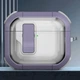 Футляр протиударний Locking Button для навушників Airpods 3 Light Purple - зображення 2