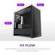 Корпус NZXT H3 Flow Tempered Glass без БП Black (CC-H31FB-01) - изображение 6