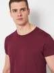 Футболка хлопковая длинная мужская Sol's Crusader Men Organic Cotton 03582146 L Бордовая (3609371053478) - изображение 4