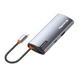 Порт-репликатор ColorWay Docking Station USB-C 6-в-1 Type C PD 100W/USB3.0х3/HDMI 4К/RJ45 (CW-HUB02) - изображение 5