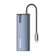 Порт-репликатор ColorWay Docking Station USB-C 6-в-1 Type C PD 100W/USB3.0х3/HDMI 4К/RJ45 (CW-HUB02) - изображение 7