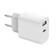 Зарядний пристрій Gembird 1xUSB-A+1xUSB-C 5V/2.4A (12W) white (TA-UC-2AC12-01) - зображення 3