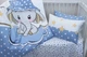 Комплект постельного белья в кроватку Tag Tekstil Sweet sleeper blue для новорожденных Слонёнок (голубой) - изображение 2