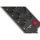 Мережевий подовжувач REAL-EL RS-PROTECT 805 1.8m, black (EL122300042) - зображення 7