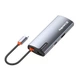 Порт-реплікатор ColorWay Docking Station USB-C 5-в-1 Type C PD 100W/USB3.0х3/HDMI 4К (CW-HUB01) - зображення 4