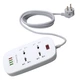 Мережевий фільтр живлення ColorWay 4 розетки/4USB White 1.8м (1QC3.0 + 3 AUTO ID) (CW-CHU44QW) - изображение 2