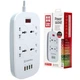 Мережевий фільтр живлення ColorWay 4 розетки/4USB White 1.8м (1QC3.0 + 3 AUTO ID) (CW-CHU44QW) - изображение 6