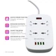 Мережевий фільтр живлення ColorWay 4 розетки/4USB White 1.8м (1QC3.0 + 3 AUTO ID) (CW-CHU44QW) - изображение 9