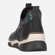 Sneakersy damskie Rieker 45957-00 38 (5UK) Czarne (4061811157235) - obraz 4