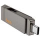 Флешка 2в1 USB 3.2 + Type-C 256GB HOCO UD15 Металево-сірий - зображення 3