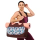 Сумка для йоги Yoga bag KINDFOLK (розмір 19х50х33см, поліестер, бавовна, рожевий-блакитний) (FI-8366-2) - изображение 1