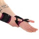 Бинти кистьові для жиму (2шт) STRENGTH WRIST WRAPS EZOUS C-05 (PL, бавовна, латекс, карбон, р-р 32+31х6+8см, вага уп. 112гр, чорний-фіолетовий) (C-05_Чорно-фіолетовий) - изображение 2