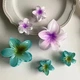 Шпилька для волосся Hawaiian flower Крабик затискач Гавайська квітка Fashion Jewelry Набір з 3 штук Blue Синій - зображення 4