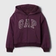 Дитяча тепла толстовка на флісі з капюшоном для дівчинки GAP 310691964 116 см Фіолетова (1159838715) - зображення 4
