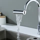 Насадка аэратор на кран SHOWER HEAD поворотная 360 градусов 4 режима струи металлическая универсальная для кухни экономия воды для мытья посуды и продуктов с мощным напором и деликатным распылением для быстрого ополаскивания мойки - изображение 3