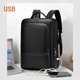 Стильный рюкзак для ноутбука 17 дюймов — USB, водостойкий, много отделений - изображение 5